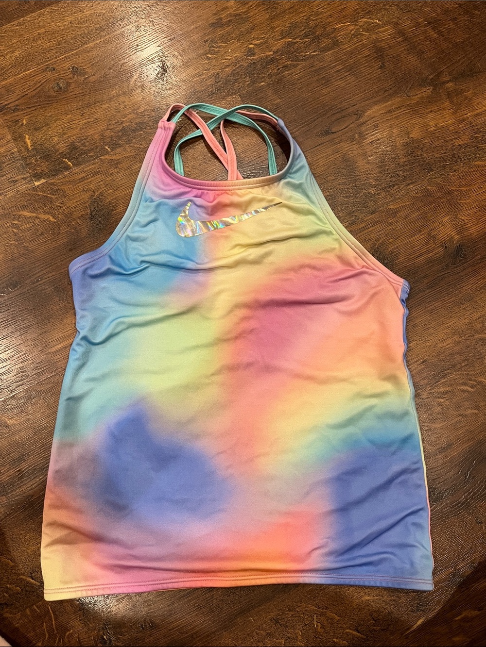 Nike Girls Rainbow Workout Tank Top - Size L